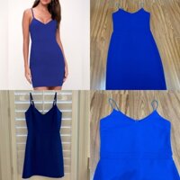 ZARA _ Đầm ôm body xanh coban