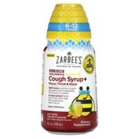 Zarbee’s Children’s Daytime Cough Syrup + Mucus Throat & Nasal 6-12 Years Natural Grape 4 fl oz (118 ml)