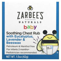 Zarbees Naturals Baby Soothing Chest Rub with Eucalyptus Lavender & Beeswax 1.5 oz (42 g)