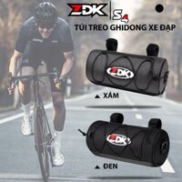 ZDK S4 - Túi Xe Đạp, Túi Đựng Đồ Đa Năng Gắn Ghi Đông Xe Đạp, Treo Sườn Xe Đạp, Dạng Túi Trống, Vải Dày Dặn, Đứng Form