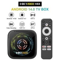 Zdssy HK1 RBOX H8X Android 14 TV Box 4GB 64GB Allwinner H728 Octa Core 8K Gigabit Ethernet Wifi 6 BT HD Smart Media Player Set Top Box