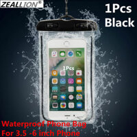 Zeallion Bơi Lặn Không Thấm Nước Bao Ốp Điện Thoại Kiểu Dọc Bãi Biển Trượt Tuyết Vỏ Ốp Khô Thể Thao Dưới Nước Bìa Chủ Đối Với Mô Hình Phổ Quát 3.5 -6 Inch iPhone Samsung Huaiwei Realme Oppo Vivo Xiaomi