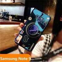Zeallion Cho [Samsung Galaxy Note 9] Giá Đỡ Silicon Mềm Họa Tiết Máy Ảnh Blu-ray Ốp Điện Thoại
