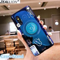 Zeallion Cho [[Vivo X7 X9 X9s X20 X21 UD X21i X23 X27 Pro V5 Plus] Blu-ray Máy Ảnh Hoa Văn Dẻo Silicone mềm Mại Ốp Lưng Điện Thoại Có Đế Đứng LazadaMall