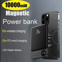 Zeallion Portable Magnetic Power Bank Wireless Charger Mini Slim Macsafe External Auxiliary Spare Battery for iPhoneThươ
