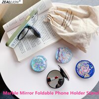 Zeallion Universal Marble Mirror Giá Đỡ Điện Thoại Có Thể Gập Lại Giá Đỡ Cầm Tay Khung Đeo Ngón Tay Giá Đỡ Mở Rộng Cho iPhone Samsung Huawei Oppo Vivo Realme LazadaMall