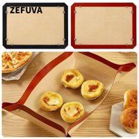 Zefuva 1 Tấm lót lò nướng, có nút Thảm nướng silicon chống dính, Thảm nướng bánh ngọt chống rò rỉ chịu nhiệt bền bỉ 30x40cm