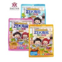 ZEK Seaweed Hỗn hợp gạo hàng ngày, mảnh Nori, thịt rau, xỉa, mè Duoduo 70g, bổ sung dầu DHA, snack cho trẻ em