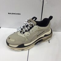 [ZENA20 giảm 20k] Giày Sneaker Balen Triple S xám bạc (fullbox+freeship) Cam kết chính hãng