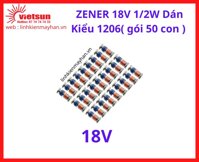 ZENER 18V 1/2W Dán Kiểu 1206( gói 50 con )