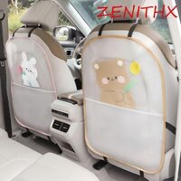 Zenihx Gấu Bunny Bảo Vệ Ghế Sau, TPU Bảo Quản Ghế Sau Ô Tô, Vỏ Bảo Vệ Sau Ghế Ô Tô Tấm Chống Dính Chống Thấm Nước Đệm Ô Tô Chống Mài Mòn Kick Mat Trẻ Em Kid