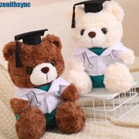 Zenithsync Bác Sĩ Cap Tốt Nghiệp Gấu Búp Bê, Đồ Chơi Nhồi Bông Có Mũ Tiến Sĩ Đồ Chơi Sang Trọng Gấu Cử Nhân, Hoạt Hình Hoạt Hình Búp Bê Mềm Ngồi Gấu Động Vật Búp Bê Sinh Viên