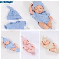 Zenithsync Đồ chơi tái sinh cho bé, Búp bê tái sinh bằng silicon Mini sống động như thật, Cảm ứng mềm mại thực sự Vinyl chống thấm nước Mềm 20CM Bebe Doll Tập đi Đồ chơi