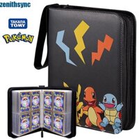 Zenithsync Thẻ Pokemon Album Hoạt Hình Anime Thẻ Sách Hộp Đựng EX GX Thẻ Đựng