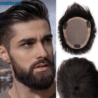 Zenithsync Tóc Con Người Toupee, Phần Mở Rộng Tóc Kẹp Nam Tự Nhiên Toupee, Hộp Đêm Thanh Tóc Giả Dây Tóc Cao Thoáng Khí Thay Thế Tóc Đen Tóc Giả Ngắn Cho Nam Trẻ