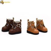 Zenpulse 1 Cặp Giày Bốt Búp Bê Búp Bê Bjd 1 / 6, Giày Da Búp Bê Bjd Cao Cấp Mini, Phụ Kiện Búp Bê Dây Xích Kim Loại Giày Bốt Búp Bê Cao Gót 15cm Thông Thường Búp Bê Barbi