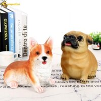 Zenpulse Dog Piggy Bank, Hộp tiết kiệm động vật trang trí dung tích lớn, Mô hình heo đất có thể mở được Tiết kiệm xe tăng Phim hoạt hình Cung hoàng đạo Đồ trang trí cho chó Đồ chơi trẻ em