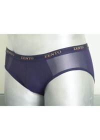 ZENTO - QUẦN LÓT NAM THUN LƯỚI ZENTO MENS UNDERWEAR - Xanh đen - L