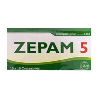 Zepam 5 Diazepam 5mg điều trị lo âu, mất ngủ