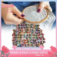 Zerodis 447 chiếc Chỉ thêu Sợi bông Polyester nhiều màu cho