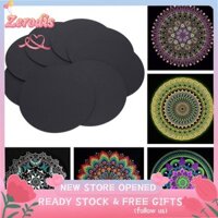 Zerodis 8 Chiếc Bìa Cứng Dày Vẽ Tay Tròn Mạn Đà La Giấy Kraft Thủ Công Cho Văn Phòng Nhà Nghệ Thuật Họa Sĩ Tiếp Liệu Dụng Cụ Vẽ Tranh