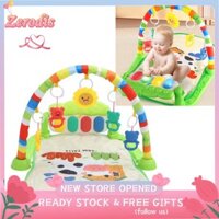 Zerodis Baby Kick Play Piano Gym Mat 5 chế độ Gấp cảm ứng mềm mại cho trẻ sơ sinh