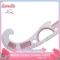 Zerodis Bộ Thước May Độ Trong Suốt Cao Tích Hợp Quy Mô Có Thể Uốn Cong Nhựa Dẻo Trong Suốt Phụ Kiện Cho Thợ May