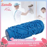Zerodis Con lăn sơn có hoa văn 5 inch để trang trí tường Kết cấu dập nổi cổ điển FB9
