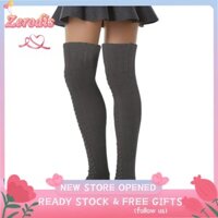 Zerodis Dây đan ống giữ ấm chân Tất dài Boot cao đùi mùa đông S ECA