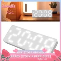 Zerodis Đồng hồ báo thức điện tử thực tế ứng dụng rộng màu trắng cho phòng ngủ ngày kỷ niệm