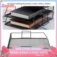 Zerodis Khay Để Bàn Sắp Xếp Tài Liệu Thư Tập Tin Giá Sắt Lưu Trữ Giá Sách Văn Phòng S