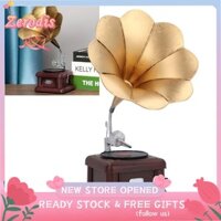 Zerodis Máy hát đĩa trang trí máy hát cổ điển tinh tế cho gia đình