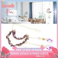 Zerodis Moon Suncatcher Crystal Prism Trang trí cửa sổ đẹp Trang trí cho nhà Purp