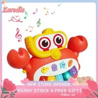 Zerodis Nhạc Cụ Đồ Chơi Đàn Piano Đa Năng Hình Con Cua Phát Sáng Bàn Phím Cho Bé Đồ Chơi Dành Cho Trẻ Sơ Sinh Trong Nhà Nhà