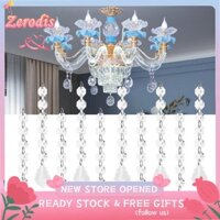 Zerodis Pha Lê Treo Hạt Acrylic Độc Đáo Mặt Dây Chuyền Hình Lá 10 Chiếc Tinh Tế Sáng Bóng Đẹp Để Làm Đồ Trang Sức Tiệc Cưới Bình Hoa Trang Trí Nhà