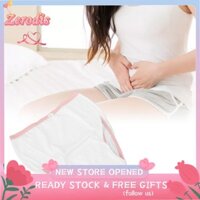 Zerodis Quần lót nữ màu trắng cỡ L Bảo vệ chống rò rỉ lưới kinh nguyệt Pantie BOO
