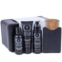 ZEUS Essential Refined Beard Oil Set - Best Starter Kit for Softer Hair and Itch Free Skin (VERBENA LIME)