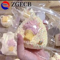 Zgecb Cat Paw Bóp Đồ Chơi, Mô Phỏng Thực Phẩm Tam Giác Sushi Hoạt Hình Thần Tài Đồ Chơi, Thú Vị 3D Handmade Silicone Bánh Mì Nướng Pinch Đồ Chơi Trò Đùa Thực Tế