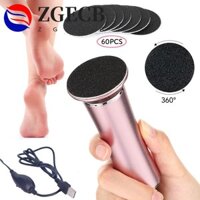 Zgecb Dụng Cụ Làm Móng Chân Điện Foot Spa Chuyên Nghiệp 60 Chiếc Máy Mài Đĩa Giấy Nhám Máy Xay Chân Cho Khô Chết Cứng Nứt Da Gót Mài Rasp Cuticle Callus Remover