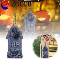 Zgecb Halloween Rip Tombstones, Đáng Sợ Ngộ nghĩnh Đầu Lâu Mộ Mặt Dây Chuyền, Sáng Tạo Treo Nhựa Thủ Công Mộ Bia Dấu Hiệu Lễ Hội Ma