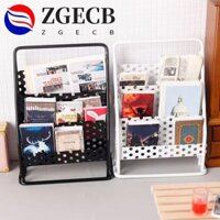 Zgecb Nhà Búp Bê Sắt Giá Để Đồ, Giả Vờ Chơi Kệ Báo Thu Nhỏ Giá Báo, Tỉ Lệ 1: 12 Trang Trí Hàng Ngày Kệ Sách Hiển Thị Giá Búp Bê Mô Hình Thủ Công DIY