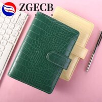 Zgecb Notebook Cover Planner Book School Supplies Ring Binder Pattern Da PU 6 Ring Loose-Leaf Cover