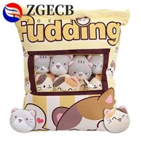 ZGECB Zgecb A Plushie Túi Pudding Đồ Chơi Động Vật Mini Bóng Thú Nhồi Bông Ngủ Túi Kẹo Có Thể Tháo Rời Bé Gái Quà Tặng Corgi Túi Đồ Chơi Sang Trọng