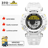 ZGO x Minions Đồng Hồ Điện Tử Nam Chống Thấm Mắt To Dễ Thương