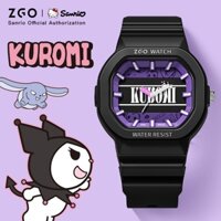 ZGO x Sanrio Đồng Hồ Trẻ em Chống Thấm Nước Thể Thao Cho Nữ Kuromi 356