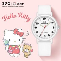 ZGO x Sanrio Hello Kitty Đồng hồ thạch anh thiết kế đơn giản dành cho bé gái 2103
