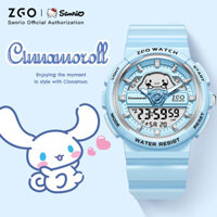 Zgox Hello Kitty Đồng hồ nữ sinh trung học cơ sở Sanrio Joint Trẻ em Đồng hồ điện tử chống nước Nữ 863