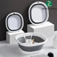 Zhaocaimao 3 Cái Xô Chân Gấp Nhẹ Tiện Lợi Ngoài Trời