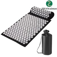 Zhaocaimao Bấm huyệt Thảm tập Yoga Bộ gối mát xa chân Fitness