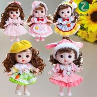 Zhaocaimao Bé Gái Trang Điểm Đồ Chơi Diy Tóc Búp Bê Dễ Thương Quà Tặng Sinh Nhật